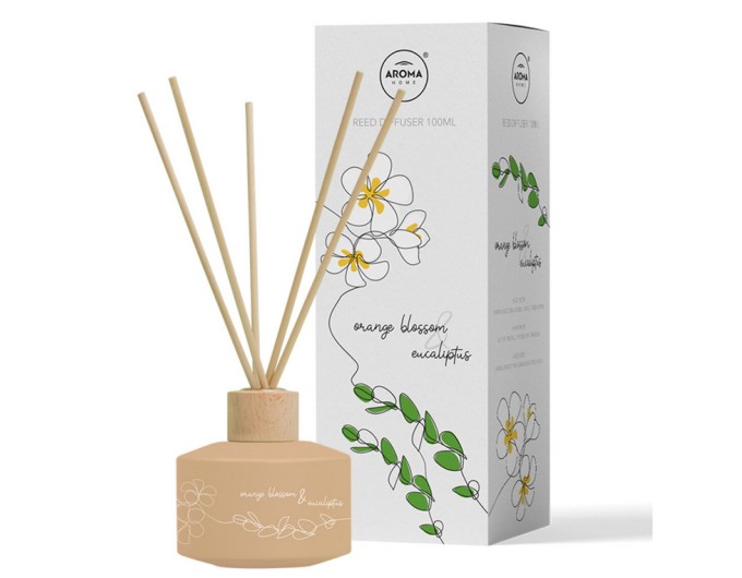 Аромадифузор с палочками Aroma Home Sticks One Line Combo Orange Blossom&Eucalyptus 100мл, цена: 367 грн.