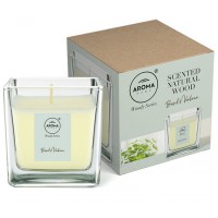 Свічка ароматична Aroma Home Candles Woody Series Basil&Verbena 155г