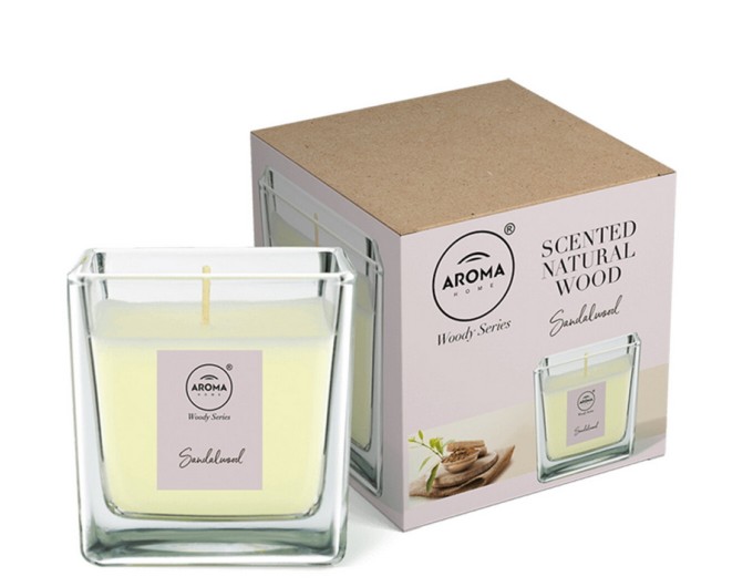 Свеча ароматическая Aroma Home Candles Woody Series Sandalwood 155г, цена: 412 грн.