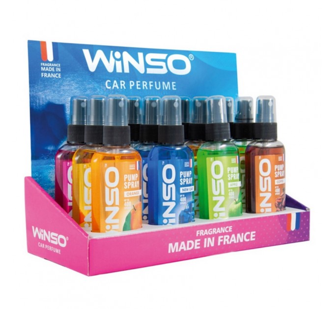 Ароматизатор Winso Pump Spray MIX №1, 75мл, 12шт набір, ціна: 1 372 грн.