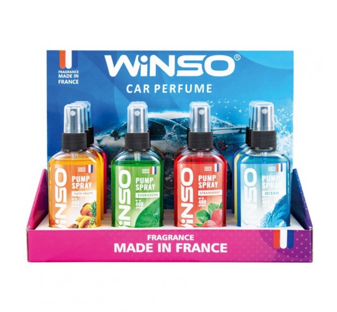 Ароматизатор Winso Pump Spray MIX №2, 75мл, 12шт набір, ціна: 1 372 грн.