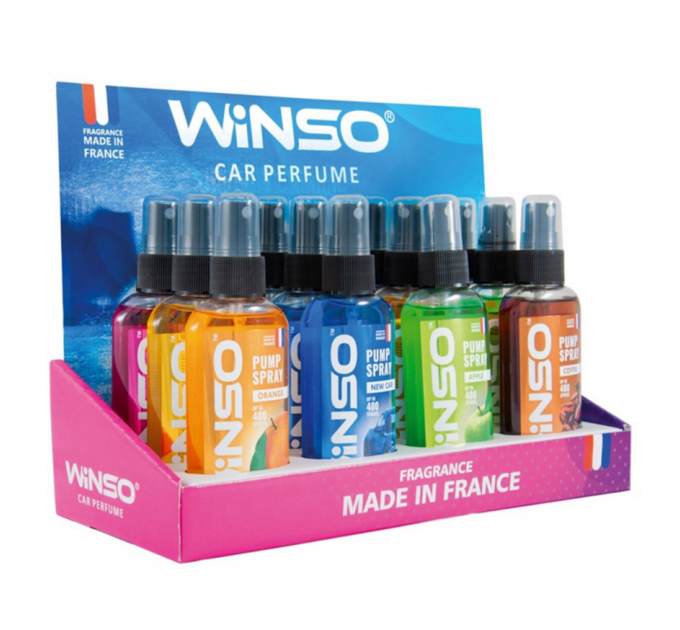 Ароматизатор Winso Pump Spray MIX №2, 75мл, 12шт набір, ціна: 1 372 грн.