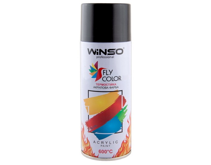 Краска высокотемпературная Winso Spray черный 450мл, цена: 221 грн.
