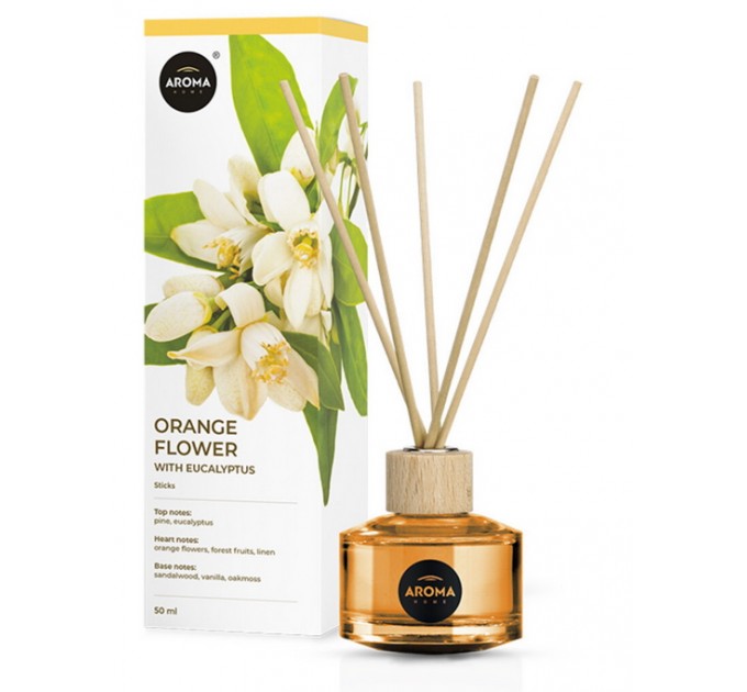 Аромадифузор з паличками Aroma Home Sticks Orange blossom with eucalyptus, ціна: 222 грн.