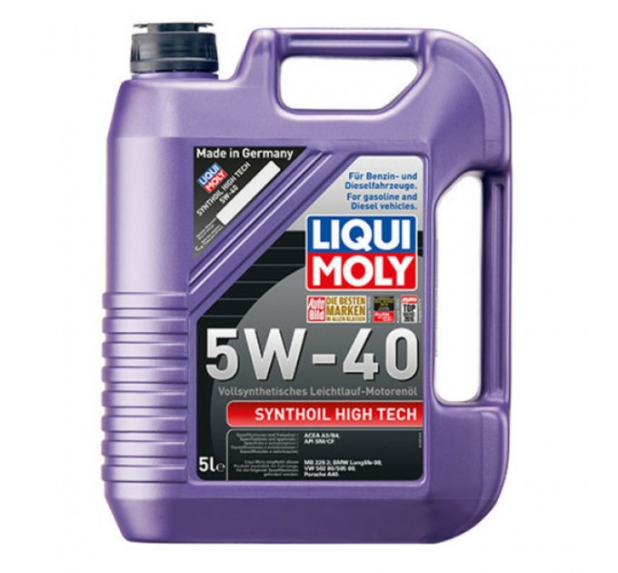 Моторне масло Liqui Moly Synthoil High Tech 5W-40 5л, ціна: 3 843 грн.
