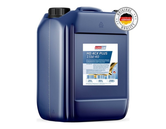 Моторне масло EuroLub HD 4CX Plus 15W-40 20л, ціна: 4 939 грн.