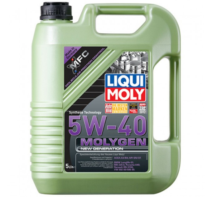 Моторне масло Liqui Moly Molygen New Generation 5W-40 5л, ціна: 3 543 грн.