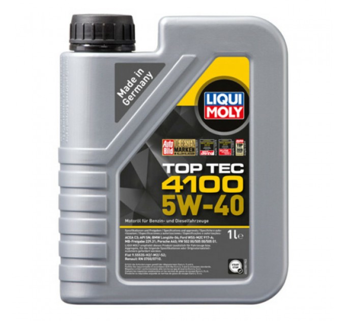 Моторное масло Liqui Moly Top Tec 4100 5W-40 1л, цена: 663 грн.