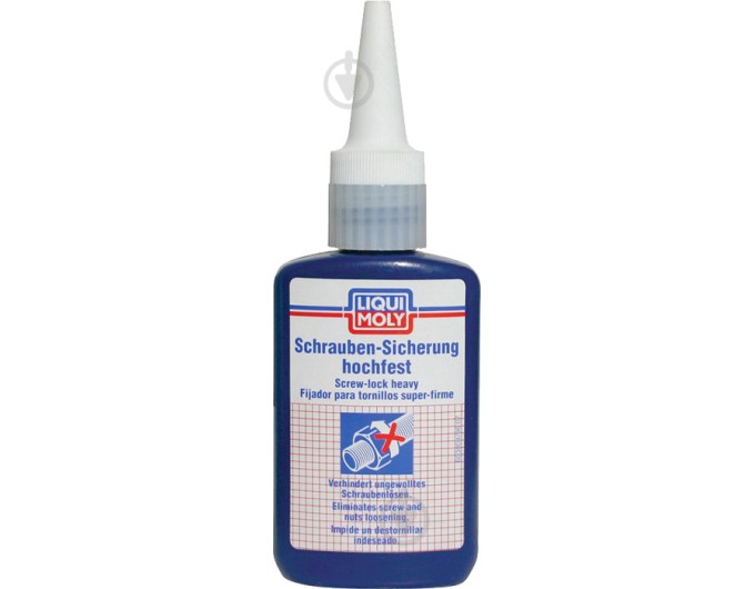 Клей контактний Liqui Moly Schrauben-Sicherung Hochfest LIM3804 50 мл, ціна: 1 458 грн.