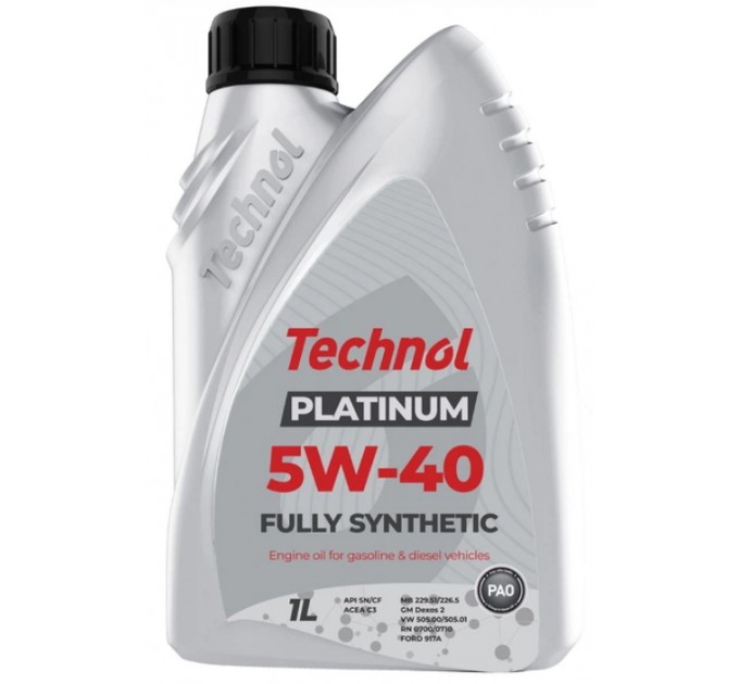 Моторное масло TECHNOL Platinum 5W-40 (1л), цена: 286 грн.