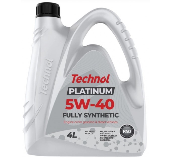 Моторное масло TECHNOL Platinum 5W-40 (4л), цена: 989 грн.